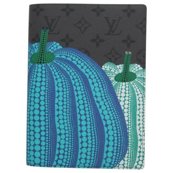 LOUIS VUITTON Monogram Yayoi Kusama Quverture Carnet Note Cover Blue - Picture 2 of 15